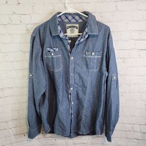 Men's Company 81 lightweight denim button down longsleeve, size XXL